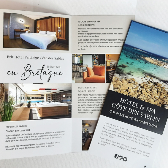 Dépliant Hôtellerie Dépliant -Brochure Hôtellerie