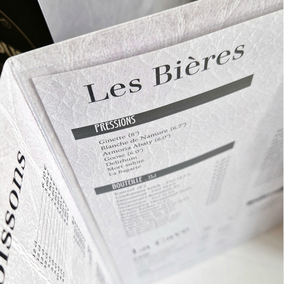 Menu modifiable avec insert