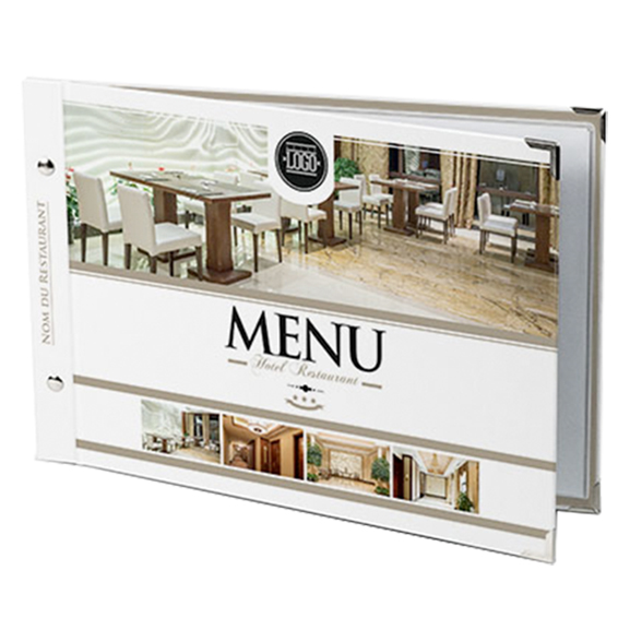 Porte Menu à vis imprimé personnalisé Porte Menu à vis imprimé