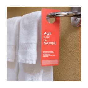 imprimerie-produits-hotellerie-accroche-rack-ecologie produits-imprimés-hotel-accroche-rack -ecologie